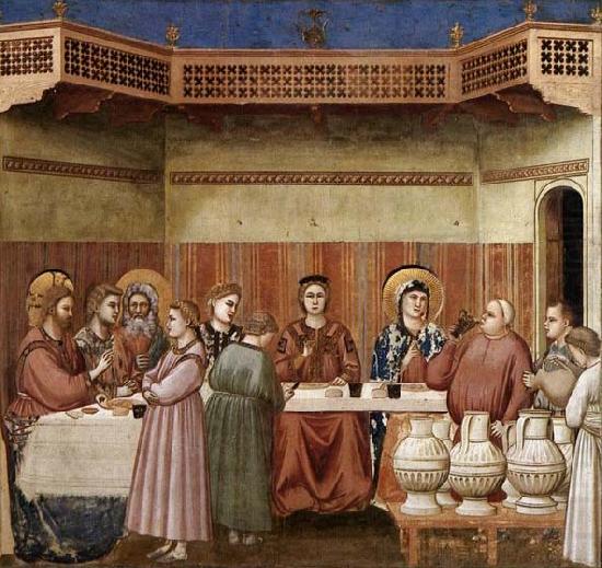 GIOTTO di Bondone Marriage at Cana china oil painting image